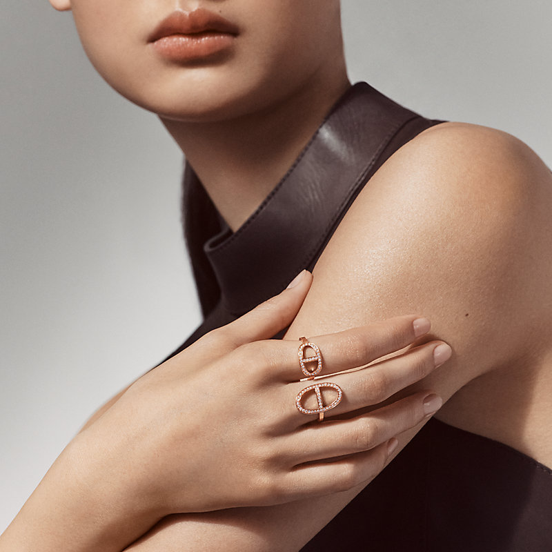 Chaine d'ancre Contour double ring | Hermès Canada